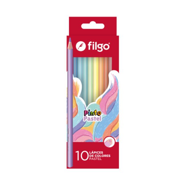 Lápiz de color Pinto Pastel x10 Filgo
