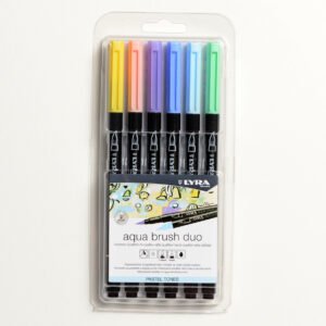 Aqua Brush Duo x6 Pasteles Lyra
