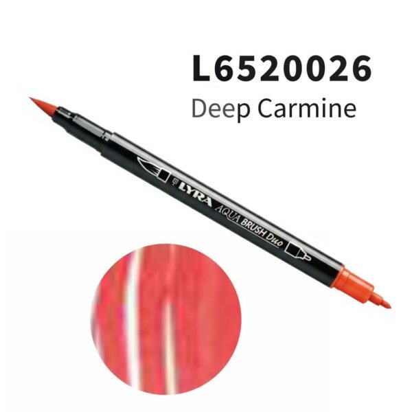 Lyra Aqua Brush Duo 026 Carmin Profundo x unidad Lyra