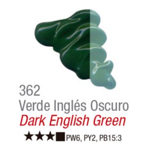 Oleo Acrilex x20ml 362 Verde Ingles Oscuro