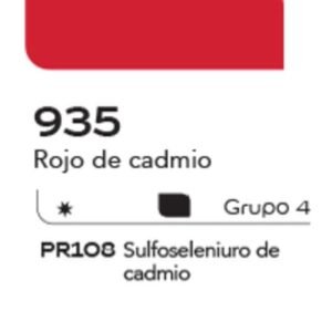 Acuarela Alba 10ml G4 935 Rojo de Cadmio