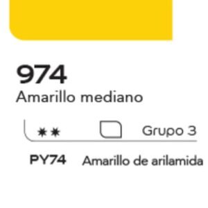 Acuarela Alba 10ml G3 974 Amarillo Medio
