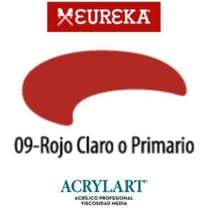 Acrilico Eureka x250ml 09 Rojo Claro