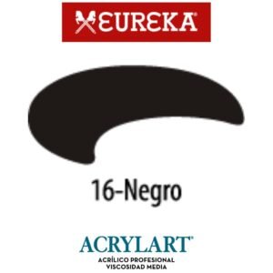 Acrilico Eureka x650ml 16 Negro