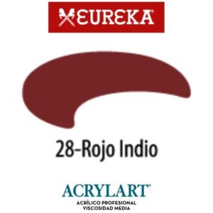 Acrilico Eureka x650ml 28 Rojo Indio