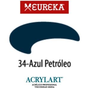 Acrilico Eureka x120ml 34 Azul Petroleo