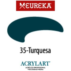 Acrilico Eureka x650ml 35 Turquesa