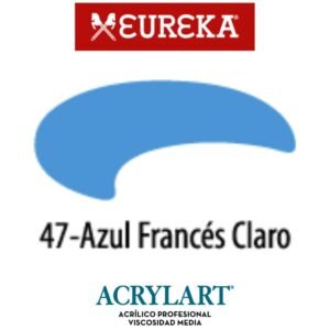 Acrilico Eureka x650ml 47 Azul Frances Claro