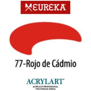 Acrilico Eureka x650ml 77 Rojo de Cadmio