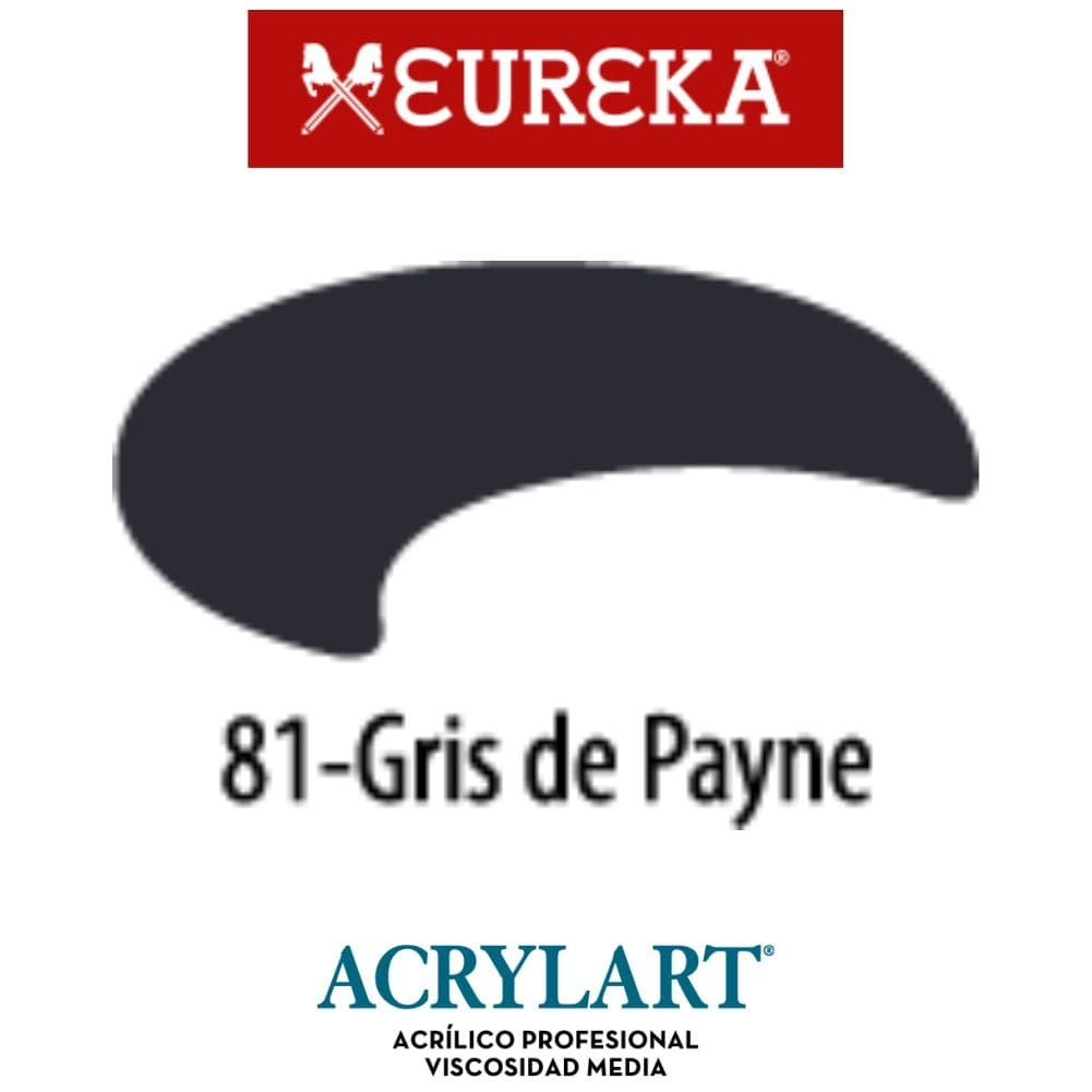 Acrilico Eureka x650ml 81 Gris de Payne
