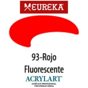Acrilico Eureka x250ml 93 Rojo Fluo