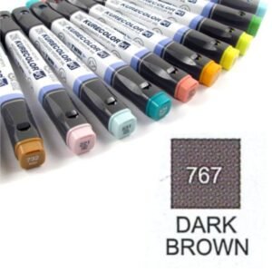 Marcador Kurecolor 767 Marron Oscuro
