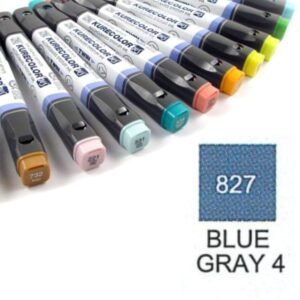 Marcador Kurecolor 827 Azul Gris 4
