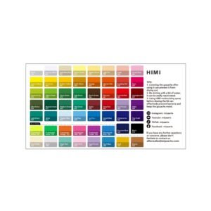 Set Gouache HIMI x56 colores de 30gr