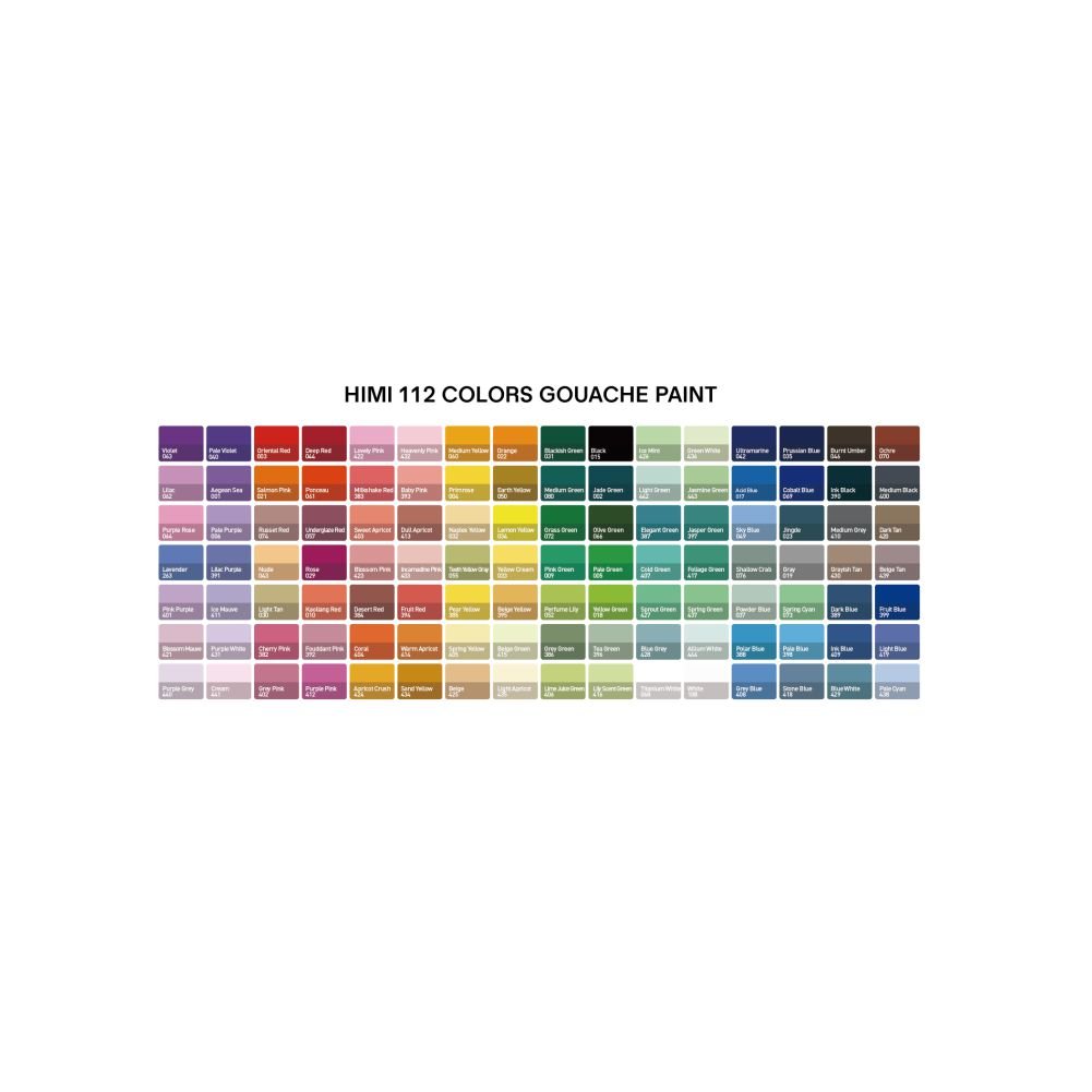 Set Gouache HIMI x112 colores de 12gr - Imagen 3