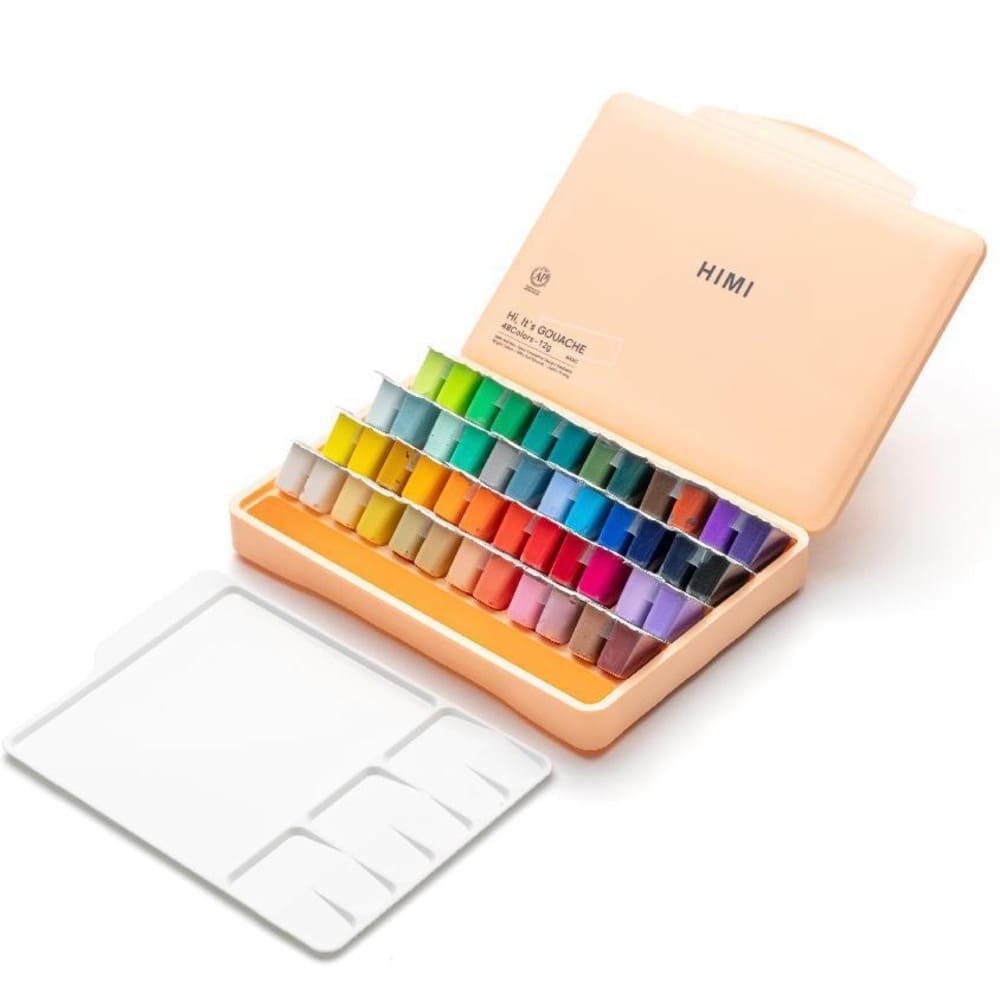 Set Gouache HIMI x48 colores de 12gr - Imagen 4