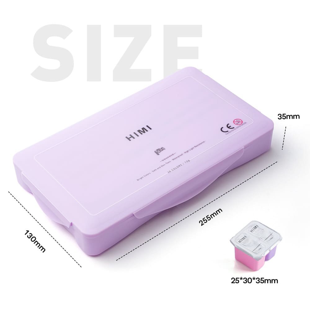 Set Gouache HIMI x36colores de 12gr - Imagen 2