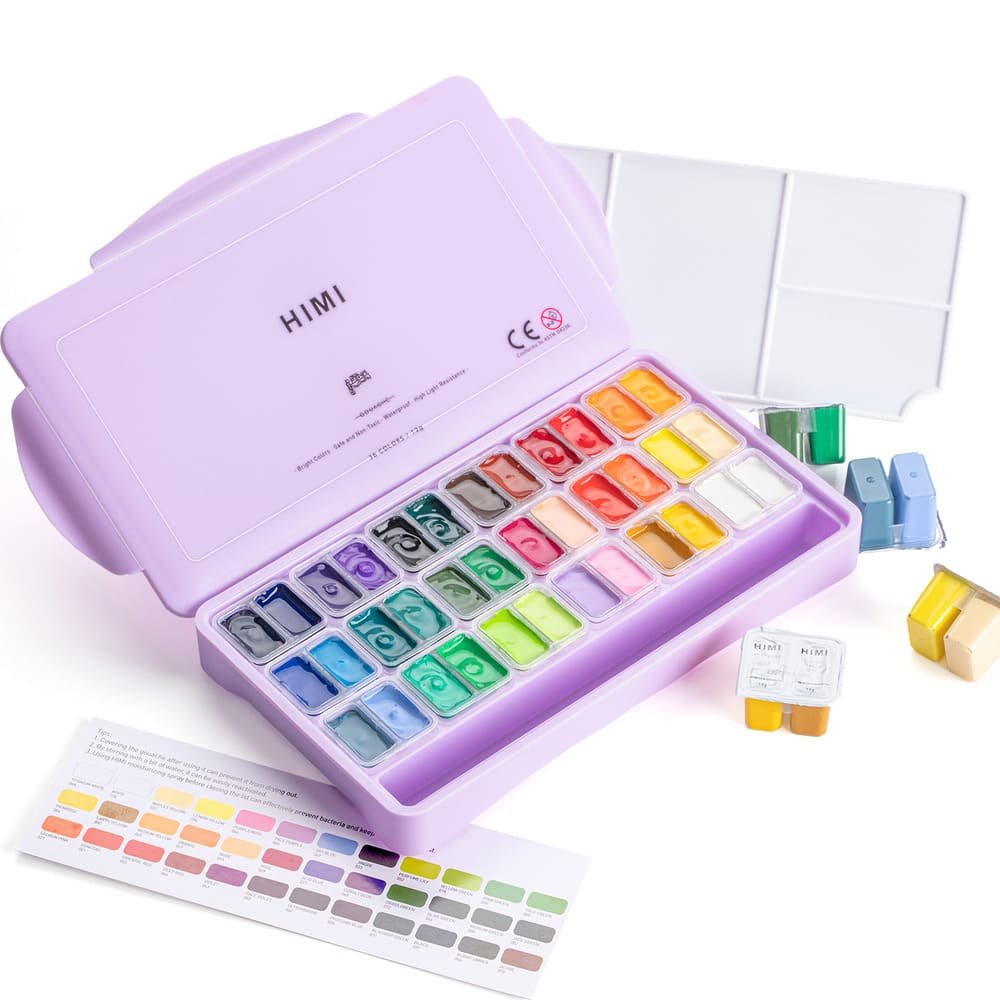 Set Gouache HIMI x36colores de 12gr
