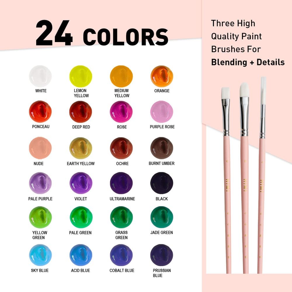 Set Gouache HIMI x24 colores de 30gr - Imagen 4