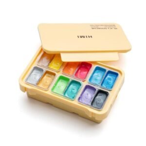 Set Gouache HIMI x12 colores de 12gr Metalizados