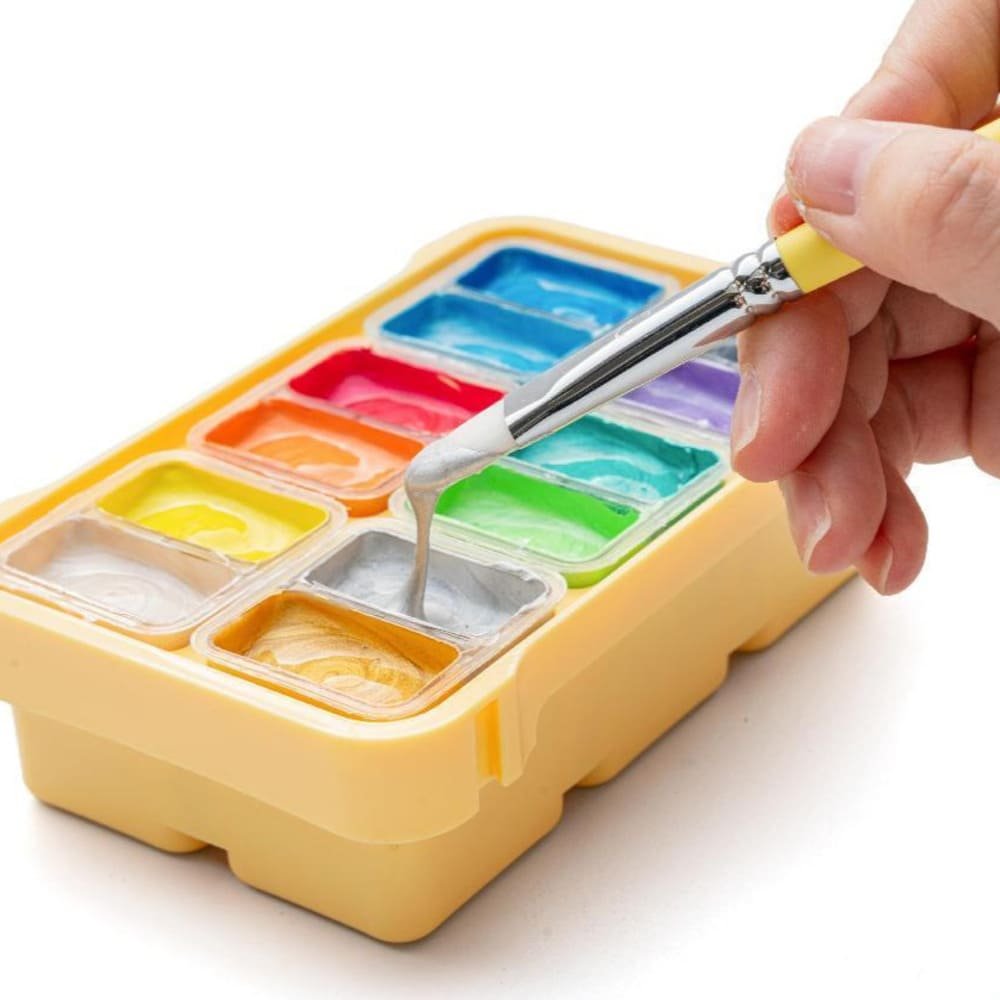 Set Gouache HIMI x12 colores de 12gr Metalizados - Imagen 5