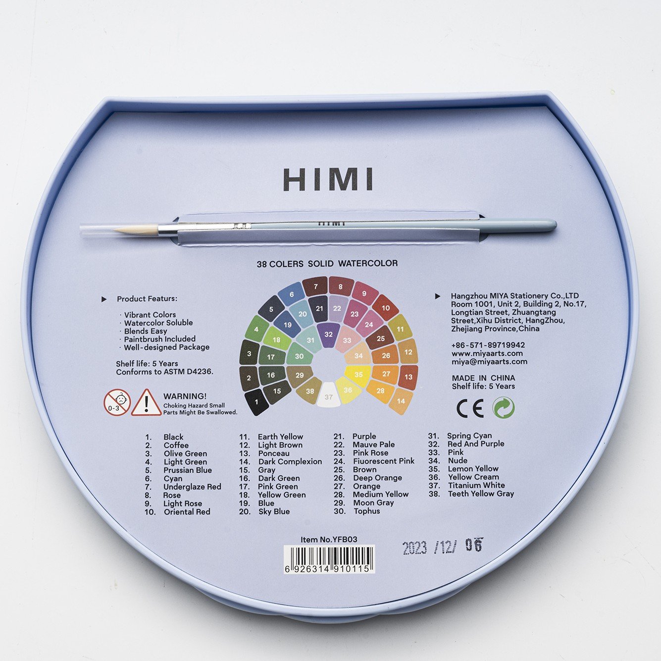 Acuarela HIMI x24 colores - Imagen 2