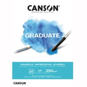 BLOCK CANSON GRAD(250)A4 AQUA*20HJ(400110374
