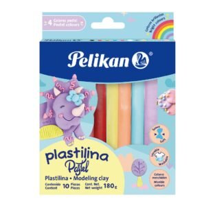 PLASTILINA PELIKAN*10(06700004)PASTEL