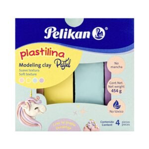PLASTILINA PELIKAN*4(454GR)(06700141)PASTEL