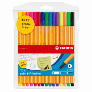 MICROFIBRA POINT 88 ESTUCHE *12+3
