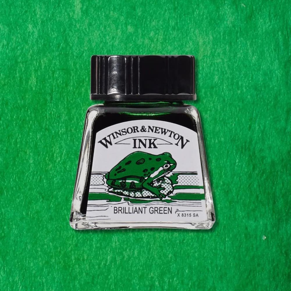 Tinta de dibujo Winsor x14ml Verde Billante