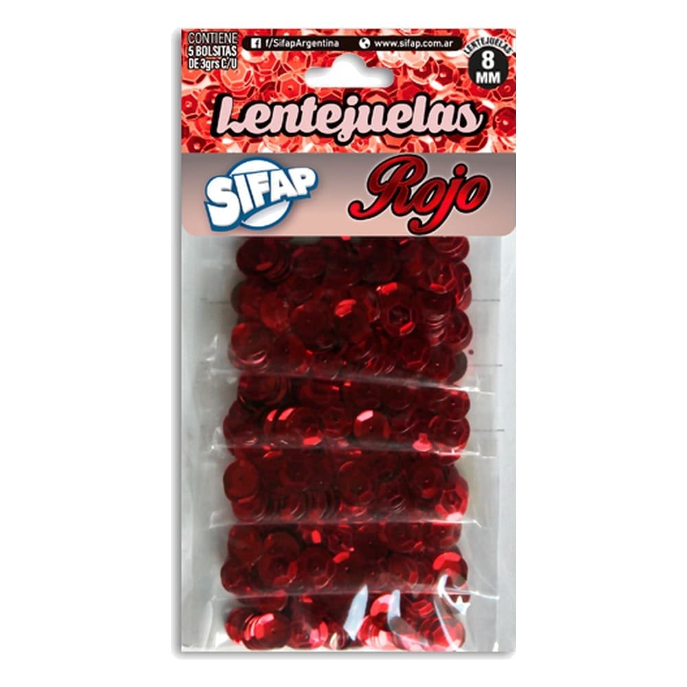 LENTEJUELAS SIFAP(5)ROJO