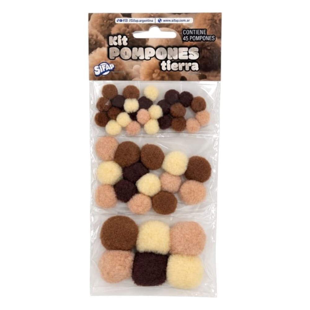 KIT POMPON SIFAP(9963)TIERRA