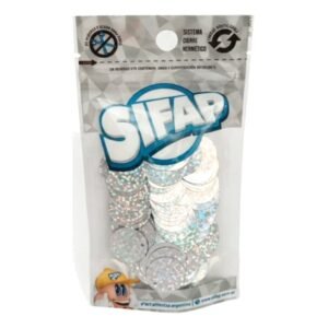 LENTEJUELON PLATA SIFAP(5604)LASER(20G